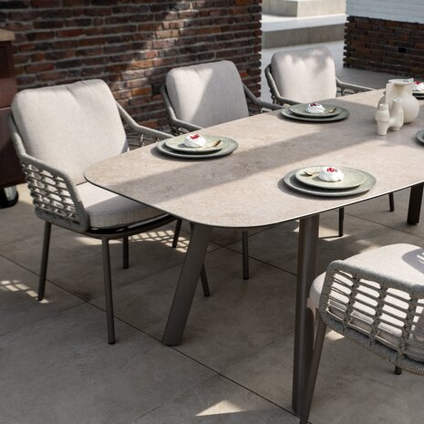 Taste 4SO Manolo dining tuintafel printed ceramic 240x103xH75 cm terre Taste 4SO