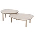 Monroe set loungetafels 65xH32 cm en 80xH27 cm latte Taste 4SO Monroe set loungetafels 65xH32 cm en 80xH27 cm latte Taste 4SO