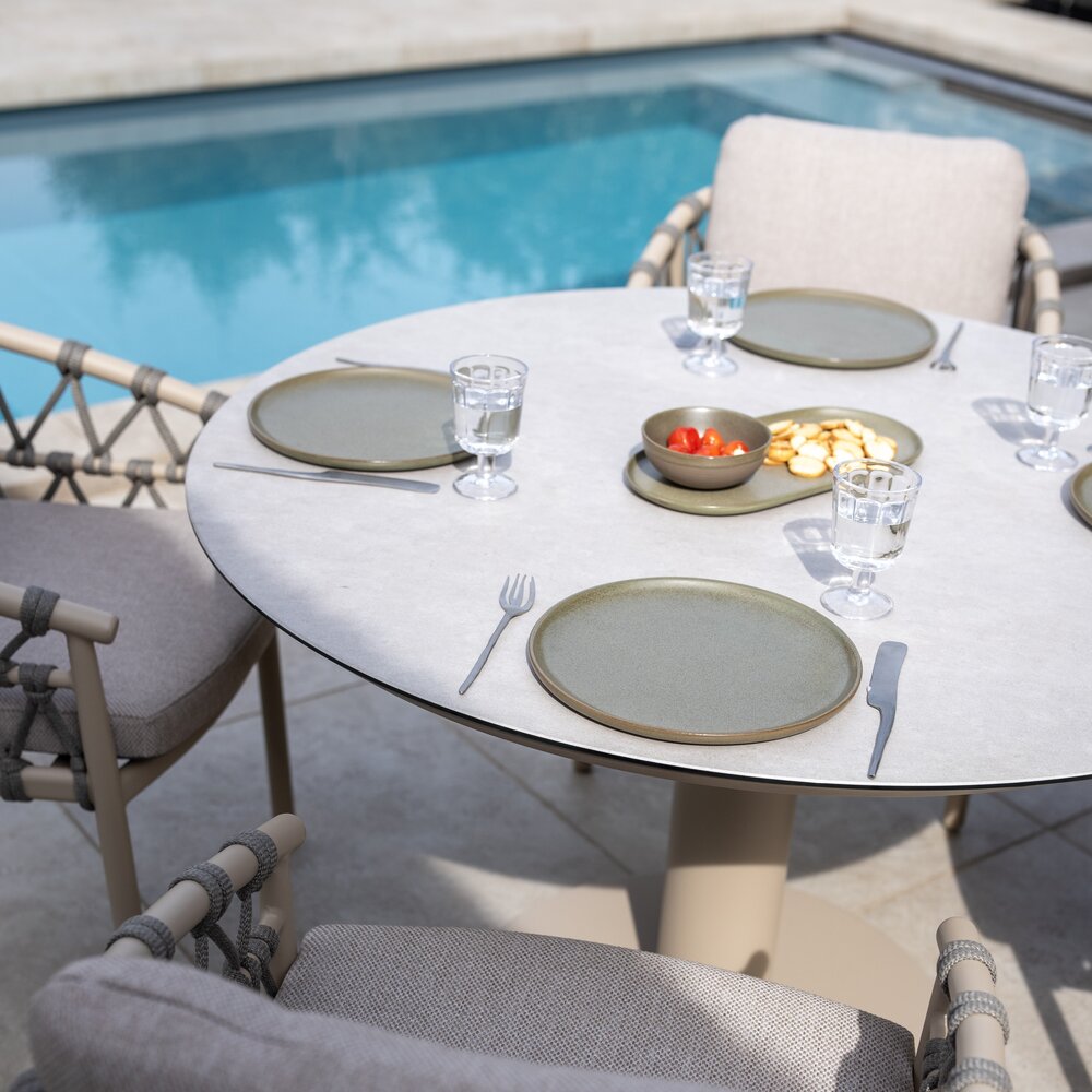 Taste 4SO Piacenza dining tuinstoel latte Taste 4SO