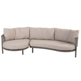 Taste 4SO Showroommodel Puglia organic chaise longue loungeset 2 delig terre Taste 4SO