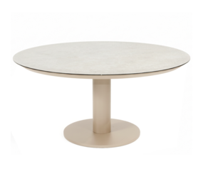 Taste 4SO Sarah low dining tuintafel 130xH69 cm printed ceramic latte Taste 4SO Taste 4SO Sarah low dining tuintafel 130xH69 cm printed ceramic latte Taste 4SO