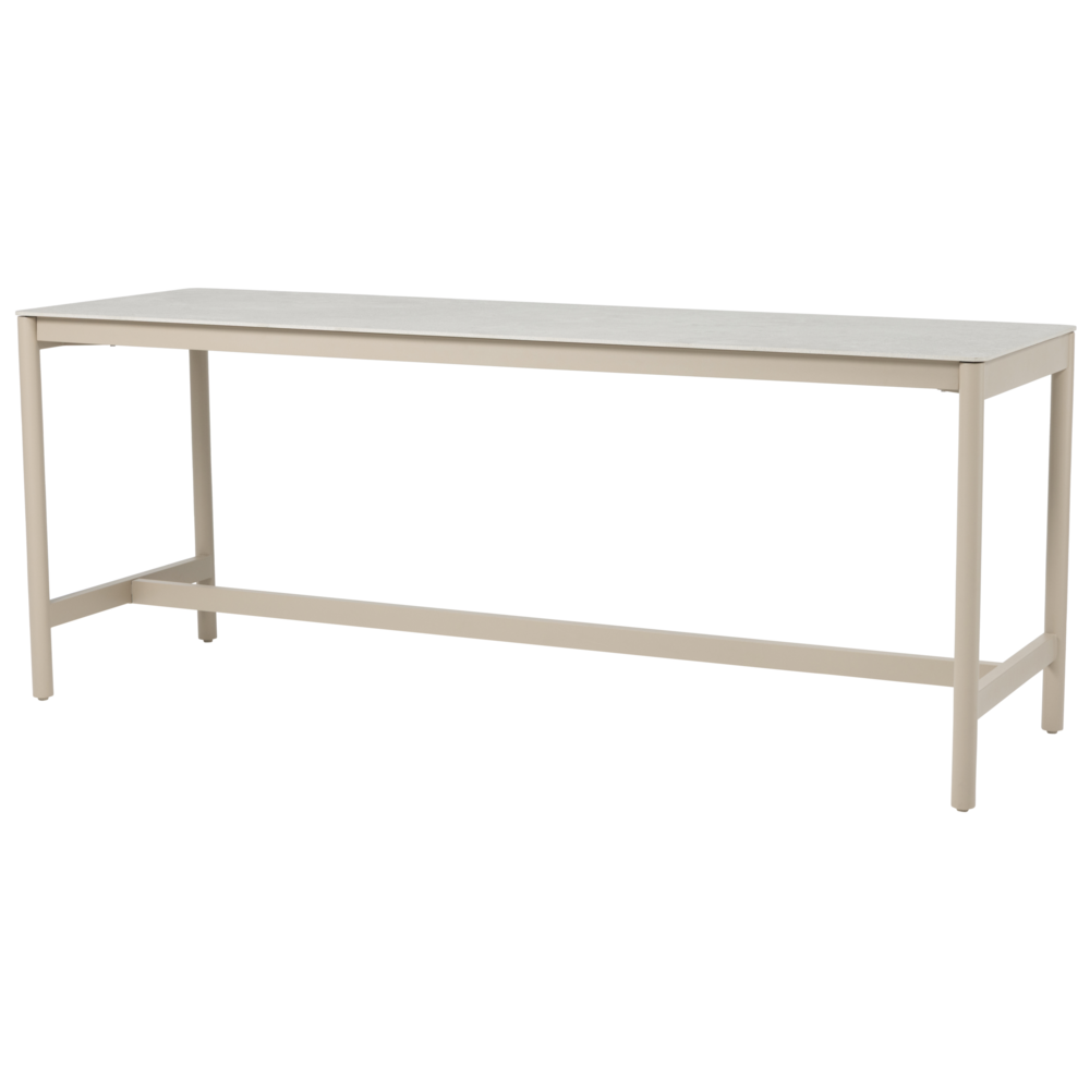 Taste 4SO Soho high dining tuintafel 220x75xH95 cm keramiek latte Taste 4SO