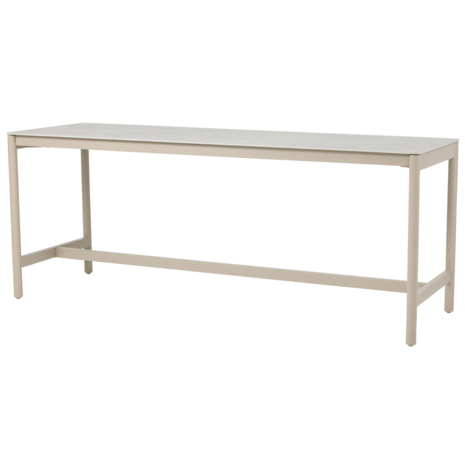 Taste 4SO Soho high dining tuintafel 220x75xH95 cm keramiek latte Taste 4SO