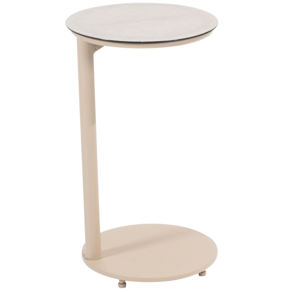 Taste 4SO Vic bijzettafel 30xH50 cm printed ceramic latte Taste 4SO