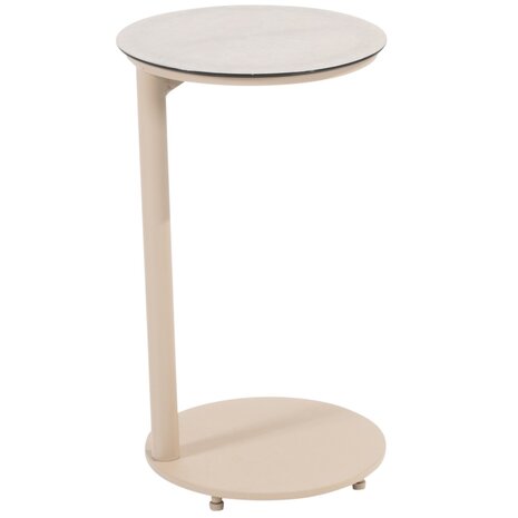 Taste 4SO Vic bijzettafel 30xH50 cm printed ceramic latte Taste 4SO