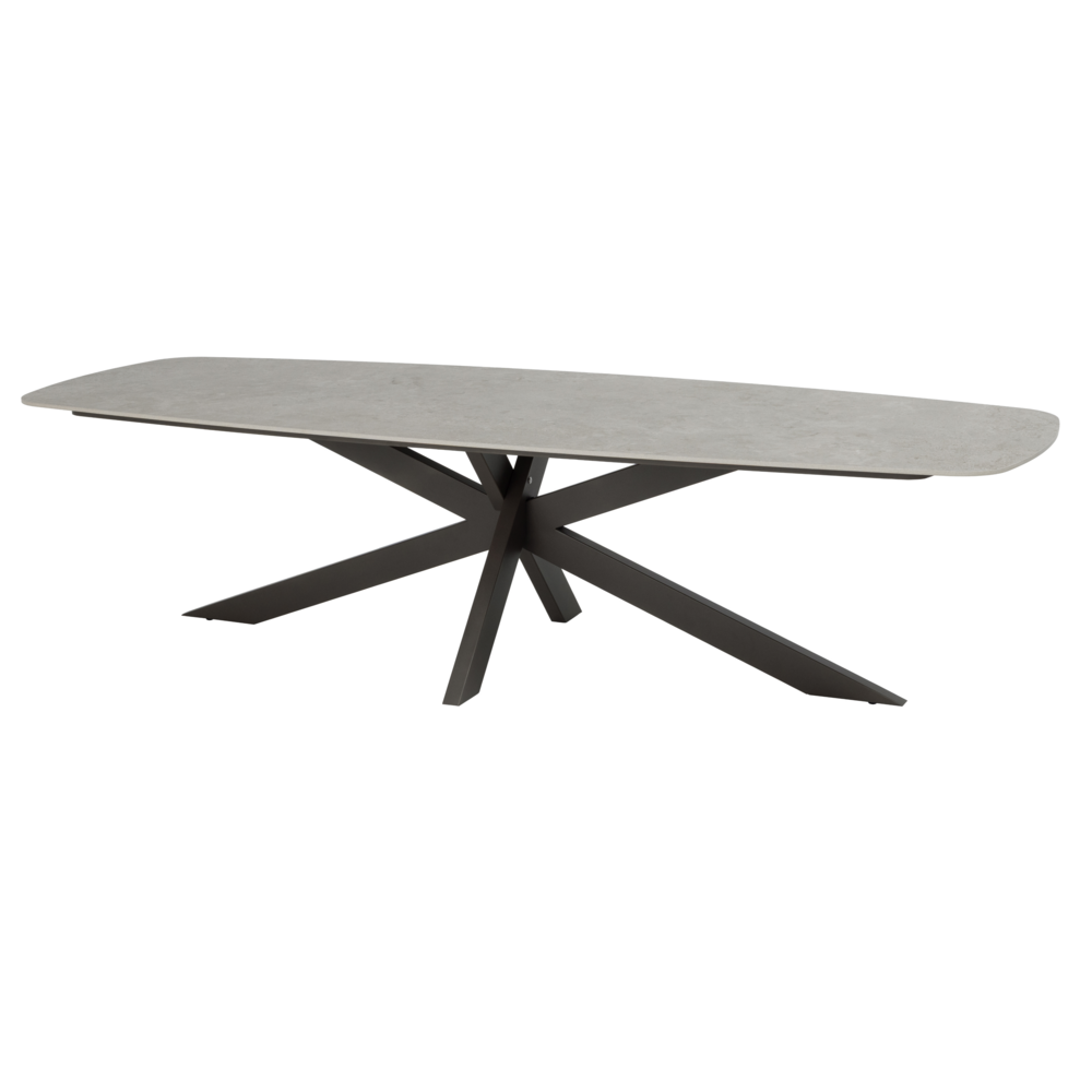 4 Seasons Outdoor Prado Bernini dining tuinset 300x110xH75 cm 9 delig keramiek terre 4 Seasons Outdoor