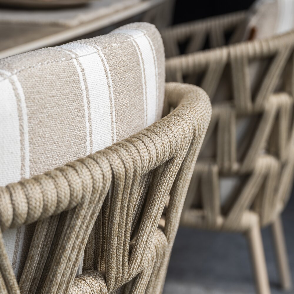 4 Seasons Outdoor Prado Beverly dining tuinset 240x105xH75 cm 7 delig keramiek latte 4 Seasons Outdoor