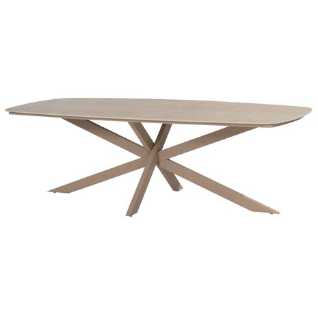 4 Seasons Outdoor Prado Beverly dining tuinset 240x105xH75 cm 7 delig keramiek latte 4 Seasons Outdoor