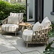 4 Seasons Outdoor Beverly stoel bank loungeset 3 delig latte 4 Seasons Outdoor 4 Seasons Outdoor Beverly stoel bank loungeset 3 delig latte 4 Seasons Outdoor