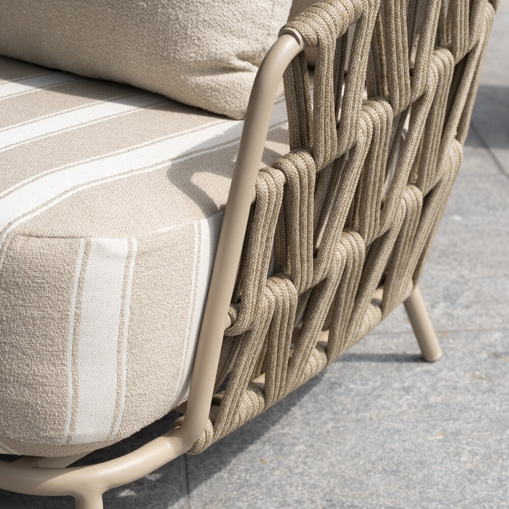 4 Seasons Outdoor June Beverly stoel bank loungeset 6 delig latte 4 Seasons Outdoor