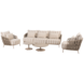 4 Seasons Outdoor Boaz Beverly stoel bank loungeset 5 delig latte 4 Seasons Outdoor