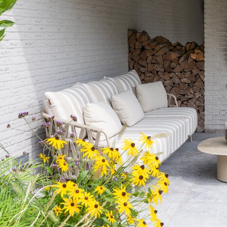 4 Seasons Outdoor Boaz Beverly stoel bank loungeset 5 delig latte 4 Seasons Outdoor