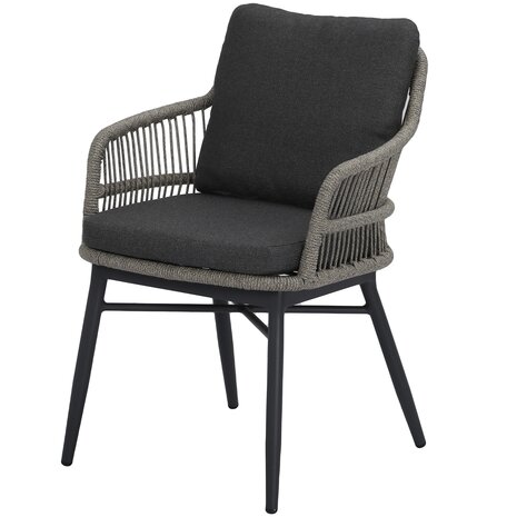 AVH-Collectie Catania Pasadena dining tuinset 140xH75 cm rond 5 delig