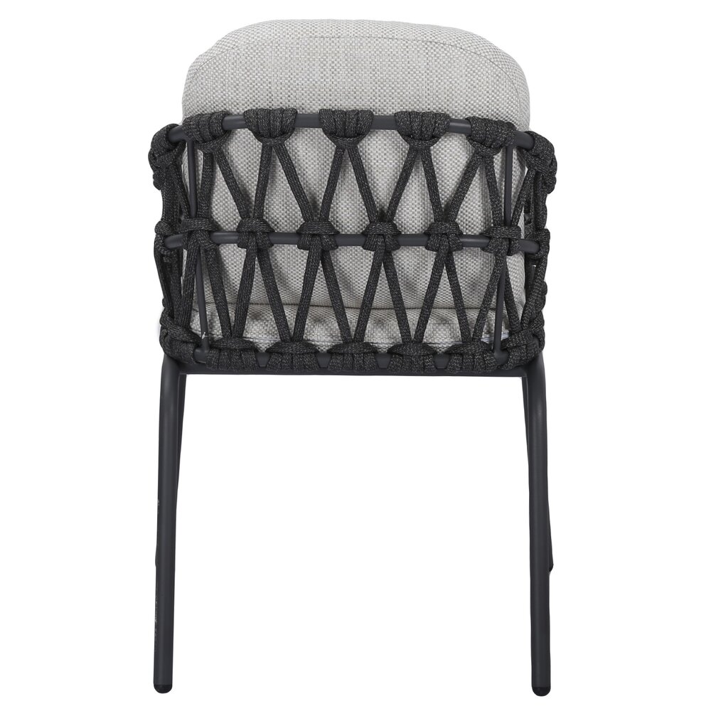 AVH-Collectie Matera Ravello dining tuinset 250x100xH76 cm 7 delig antraciet rope