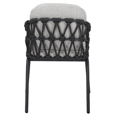 AVH-Collectie Matera Ravello dining tuinset 250x100xH76 cm 7 delig antraciet rope