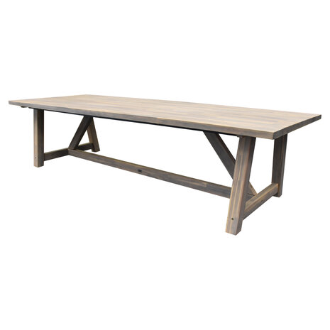 AVH-Collectie Matera Ravello dining tuinset 250x100xH76 cm 7 delig antraciet rope