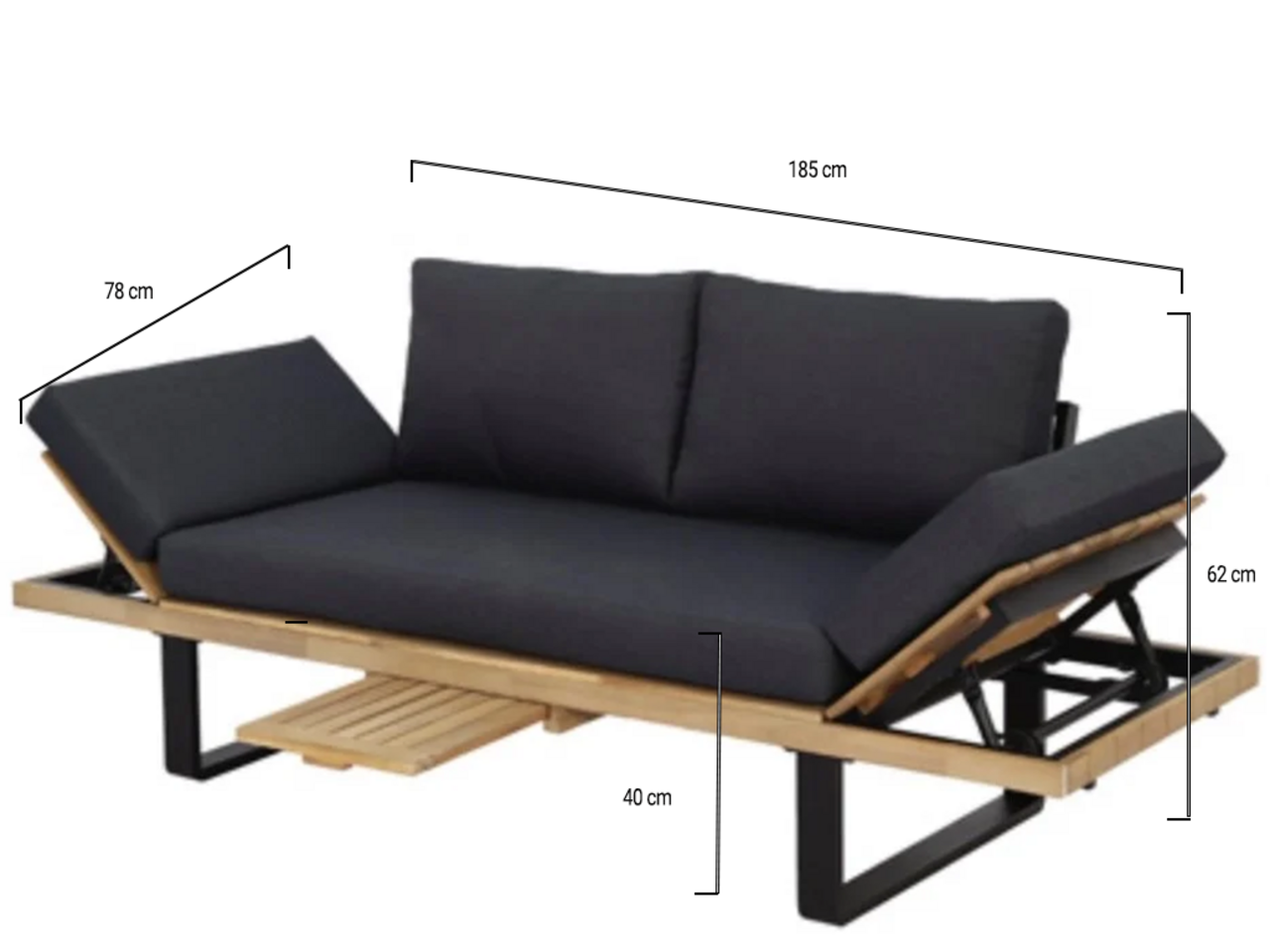 AVH-Collectie Boston lounge balkonbank AVH-Collectie Boston lounge balkonbank