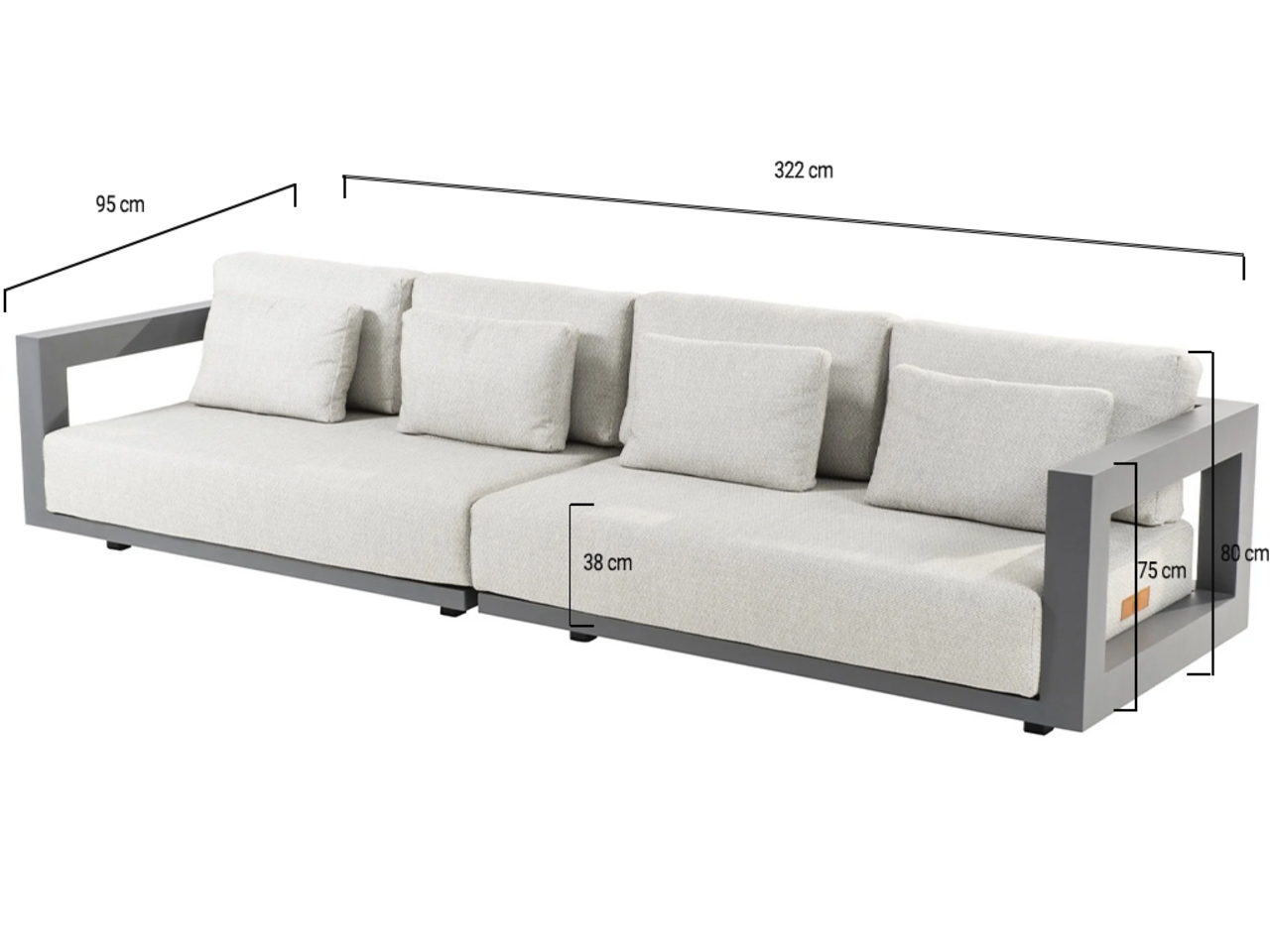 4 Seasons Outdoor Metropolitan 4 zits loungebank 2 delig 4 Seasons Outdoor 4 Seasons Outdoor Metropolitan 4 zits loungebank 2 delig 4 Seasons Outdoor