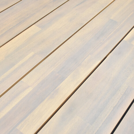 AVH-Collectie Taranto Ravello dining tuinset 250x100xH76 cm 7 delig antraciet rope acacia