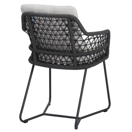 AVH-Collectie Taranto Pasadena dining tuinset 140xH75 cm 5 delig antraciet