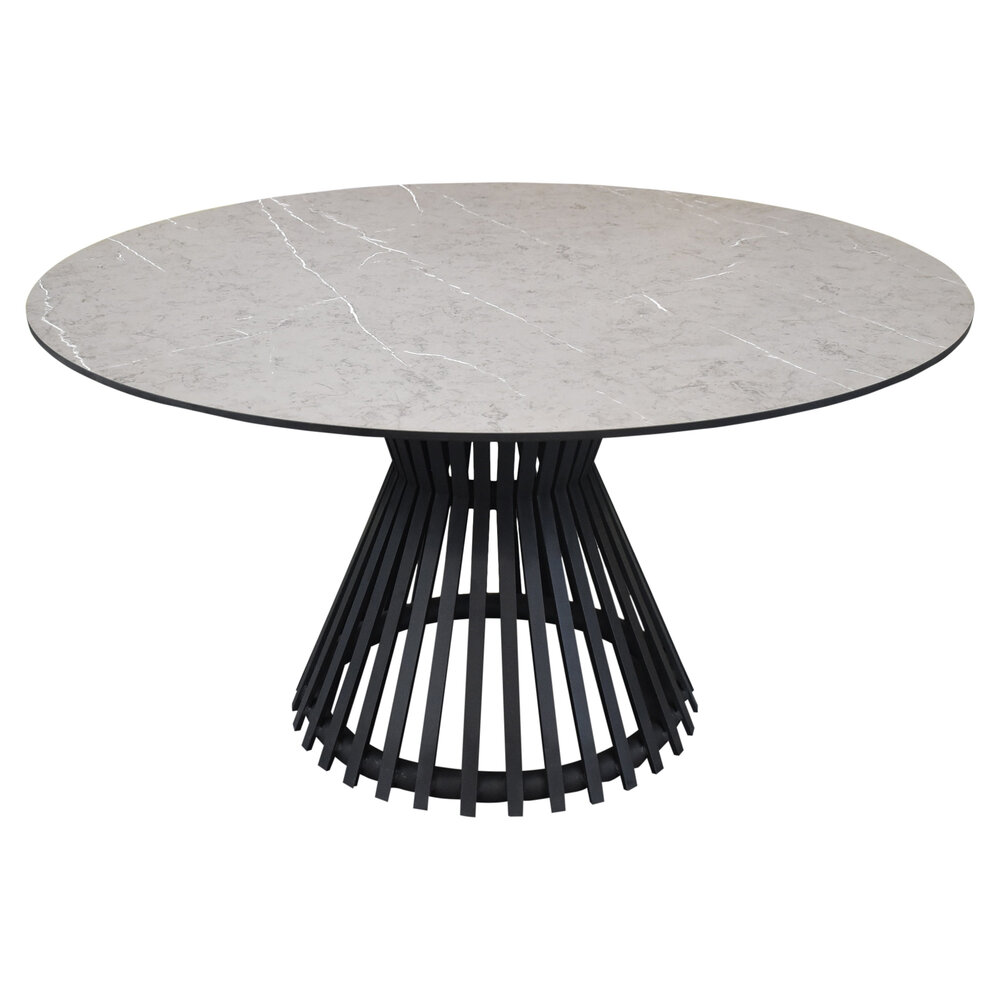 AVH-Collectie Amalfi Pasadena low dining tuinset 6 delig antraciet