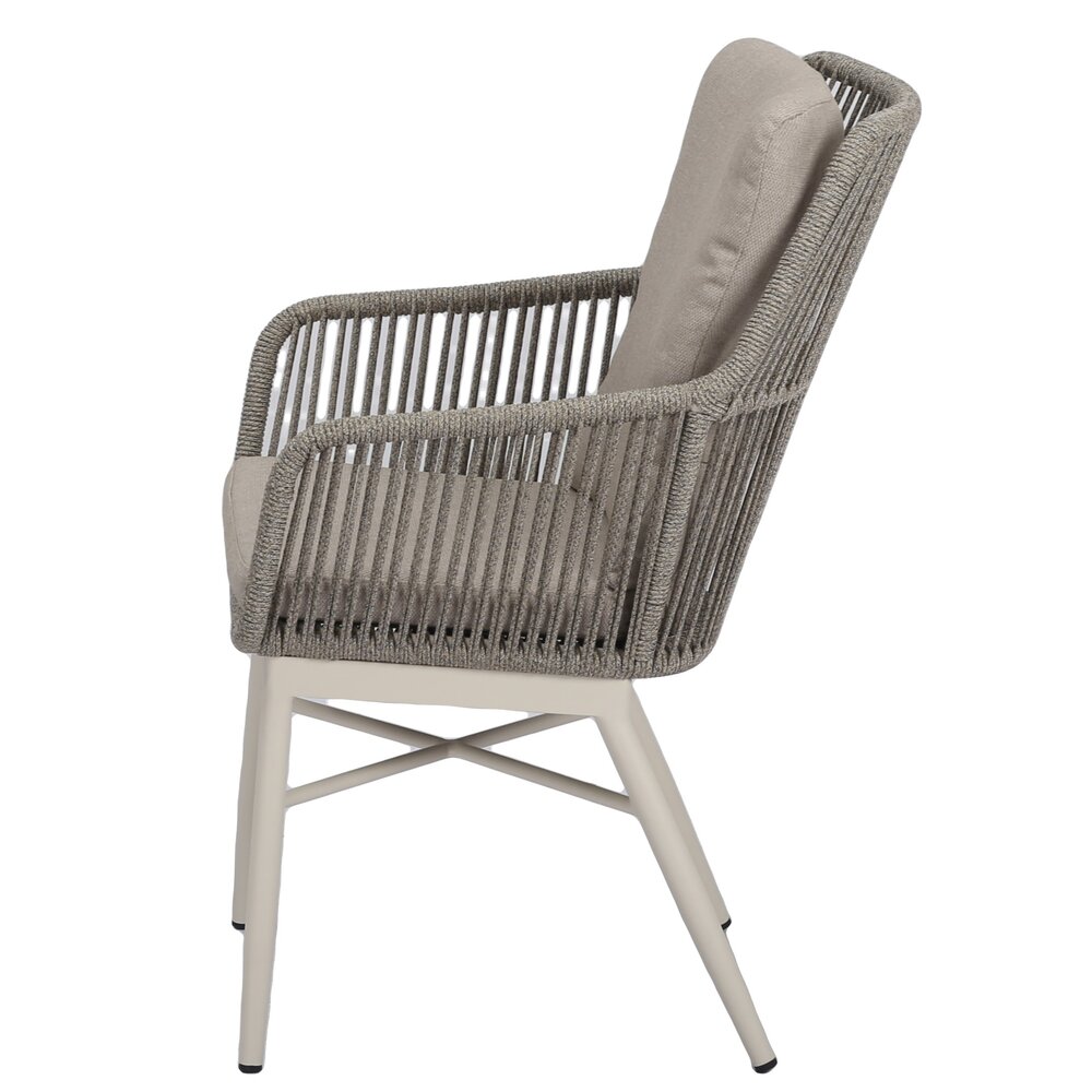 AVH-Collectie Tivoli Lido dining tuinset 240x110xH75 cm 7 delig sand