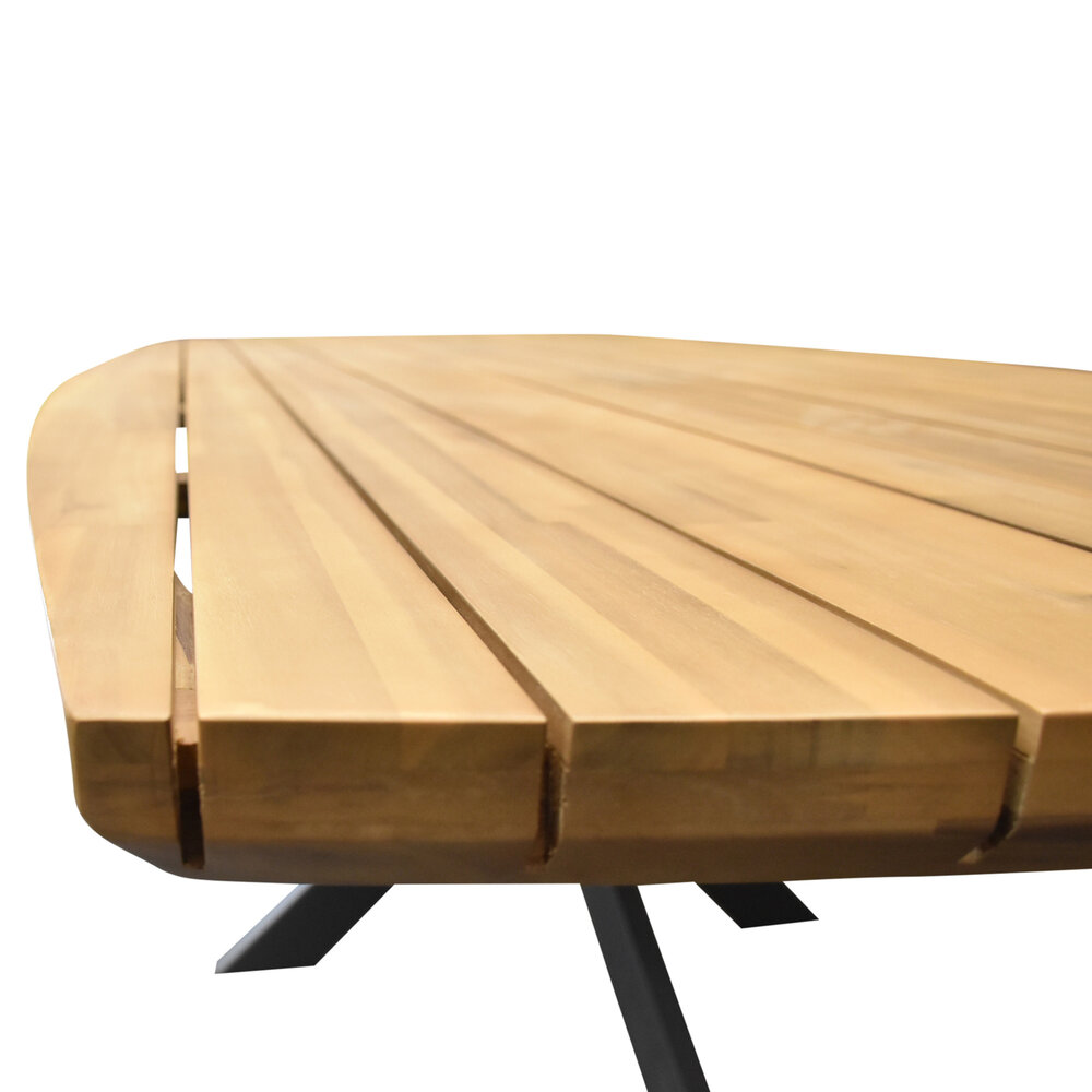 AVH-Collectie Tivoli Lido dining tuinset 240x110xH75 cm 7 delig sand