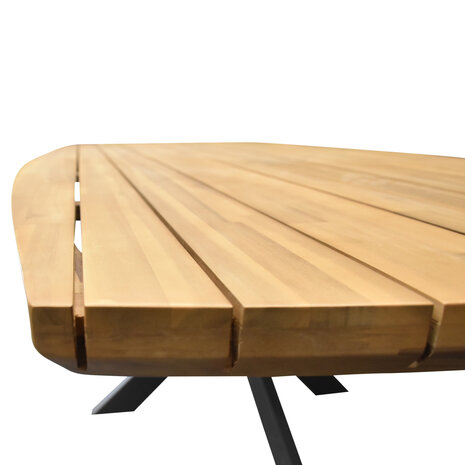 AVH-Collectie Tivoli Lido dining tuinset 240x110xH75 cm 7 delig sand