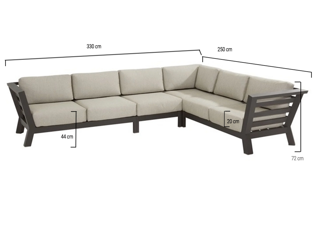 4 Seasons Outdoor Meteoro hoek loungeset 4-delig antraciet 4 Seasons Outdoor 4 Seasons Outdoor Meteoro hoek loungeset 4-delig antraciet 4 Seasons Outdoor