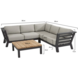 4 Seasons Outdoor Meteoro hoek loungeset 4-delig antraciet 4-Seasons Outdoor 4 Seasons Outdoor Meteoro hoek loungeset 4-delig antraciet 4-Seasons Outdoor