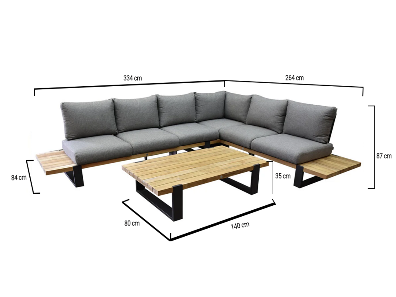 SUNS SUNS Nardo hoek loungeset 5 delig light anthracite mixed weave / matt royal grey SUNS SUNS Nardo hoek loungeset 5 delig light anthracite mixed weave / matt royal grey