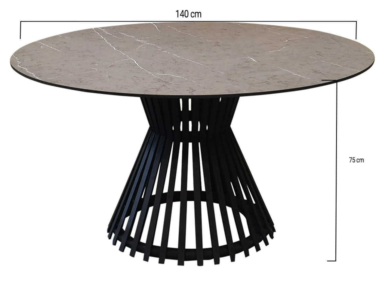 AVH-Collectie Pasadena dining tuintafel 140xH75 keramisch antraciet AVH-Collectie Pasadena dining tuintafel 140xH75 keramisch antraciet