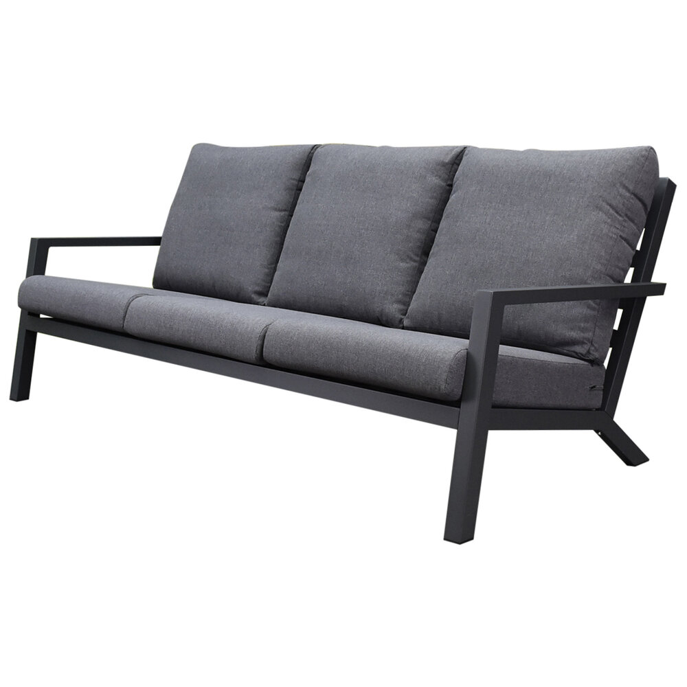 AVH-Collectie Showroommodel Malaga 3-zitsbank aluminium antraciet