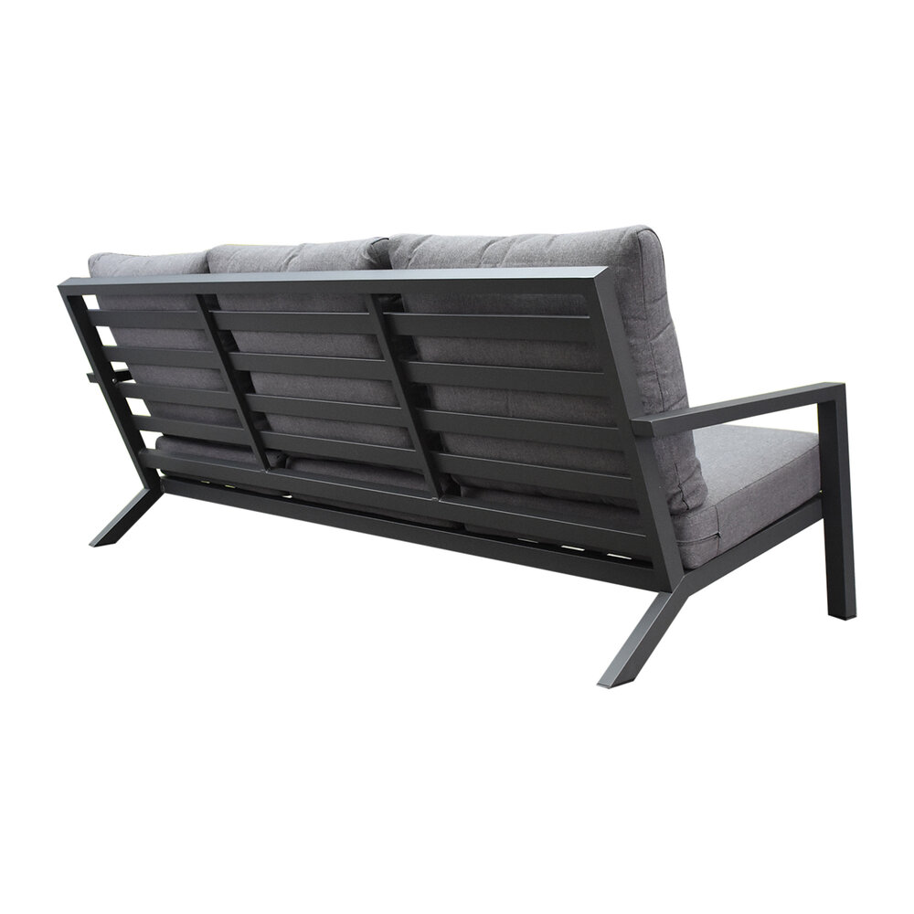 AVH-Collectie Showroommodel Malaga 3-zitsbank aluminium antraciet