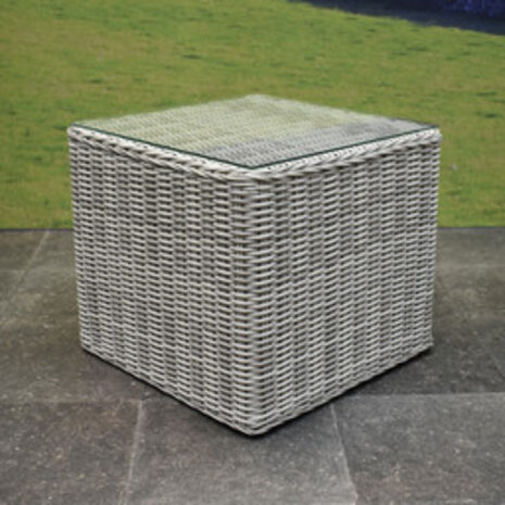 AVH-Collectie Showroommodel Arezza lounge balkonset 3-delig wit-grijs AVH-Collectie Showroommodel Arezza lounge balkonset 3-delig wit-grijs