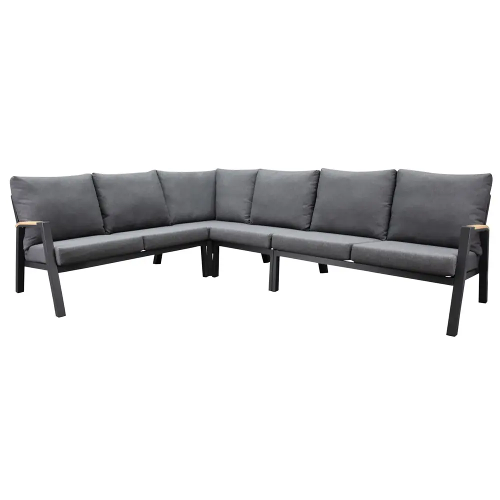 AVH-Collectie Showroommodel Montenegro hoek loungeset 4 delig antraciet aluminium