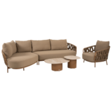 4 Seasons Outdoor Sofie Biarritz chaise longue loungeset 5 delig keramiek amber 4 Seasons Outdoor 4 Seasons Outdoor Sofie Biarritz chaise longue loungeset 5 delig keramiek amber 4 Seasons Outdoor