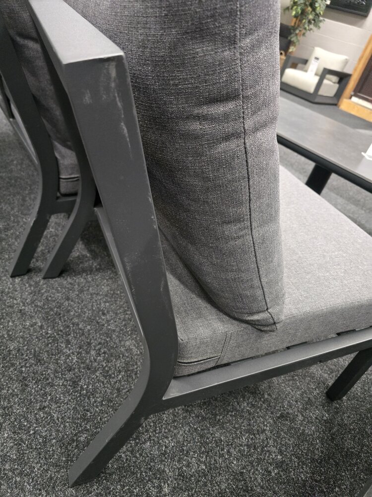 AVH-Collectie Showroommodel Montenegro hoek loungeset 4 delig antraciet aluminium