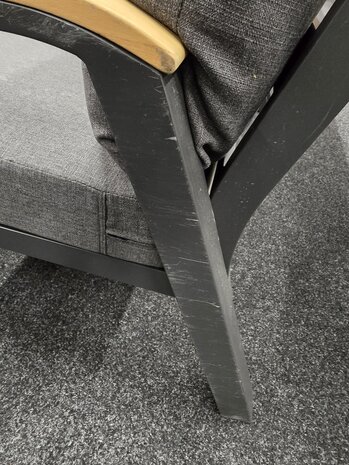 AVH-Collectie Showroommodel Montenegro hoek loungeset 4 delig antraciet aluminium