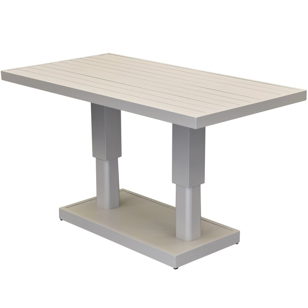 AVH-Collectie Showroommodel Saigon dining tuintafel aluminium latte in hoogte verstelbaar 136x72xH51/78 cm AVH-Collectie Showroommodel Saigon dining tuintafel aluminium latte in hoogte verstelbaar 136x72xH51/78 cm