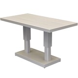 AVH-Collectie Showroommodel Saigon dining tuintafel aluminium latte in hoogte verstelbaar 136x72xH51/78 cm