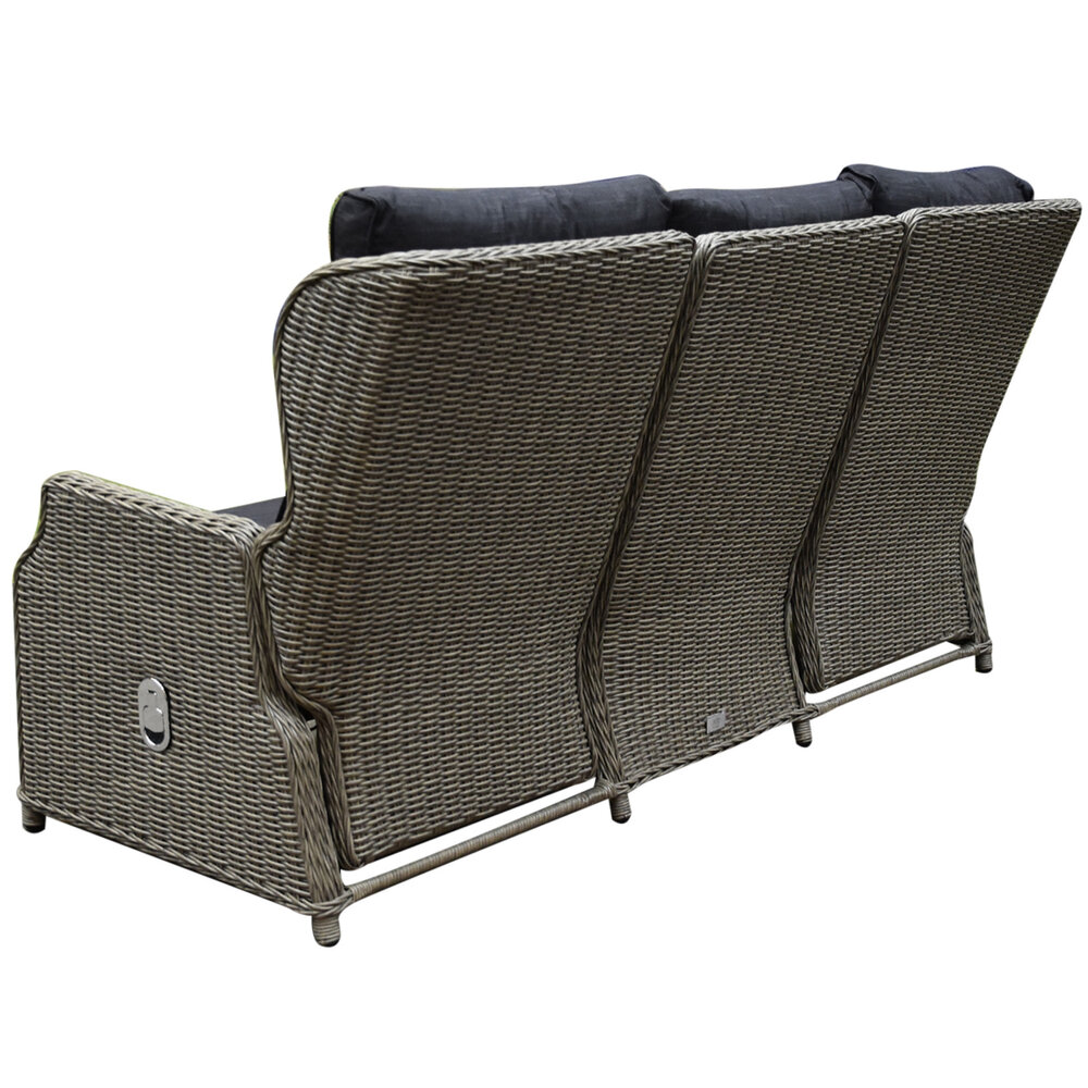 AVH-Collectie Showroommodel Ibiza XL stoel-bank loungeset 6-delig verstelbaar grijs AVH-Collectie Showroommodel Ibiza XL stoel-bank loungeset 6-delig verstelbaar grijs