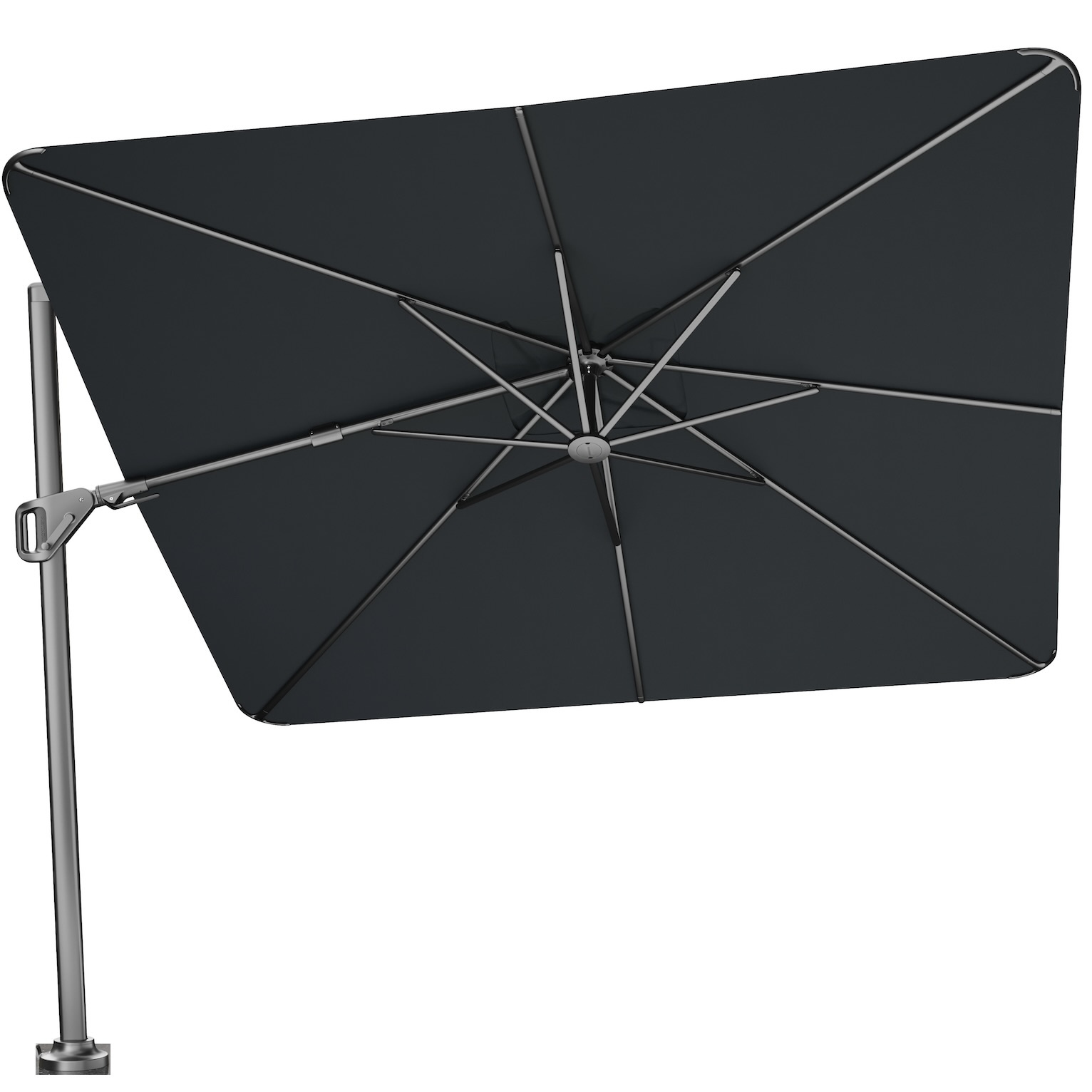 Platinum Nexus T2 premium zweefparasol 300x300 cm faded black