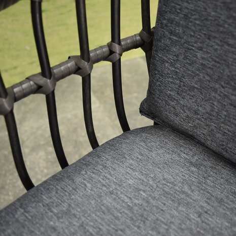 AVH-Collectie Showroommodel Ohio dining tuinstoel antraciet ( set van 4 stuks)