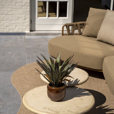 4 Seasons Outdoor Sofie Biarritz chaise longue loungeset 5 delig keramiek amber 4 Seasons Outdoor