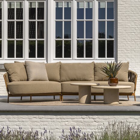 4 Seasons Outdoor Sofie Biarritz chaise longue loungeset 5 delig keramiek amber 4 Seasons Outdoor