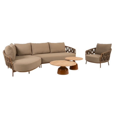 4 Seasons Outdoor June Biarritz chaise longue loungeset 5 delig amber 4 Seasons Outdoor 4 Seasons Outdoor June Biarritz chaise longue loungeset 5 delig amber 4 Seasons Outdoor