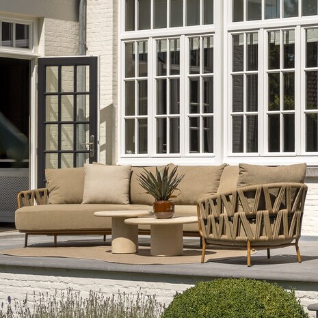 4 Seasons Outdoor Hampton Biarritz chaise longue loungeset 4 delig amber 4 Seasons Outdoor