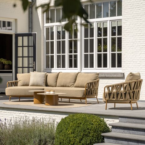 4 Seasons Outdoor Hampton Biarritz chaise longue loungeset 4 delig amber 4 Seasons Outdoor