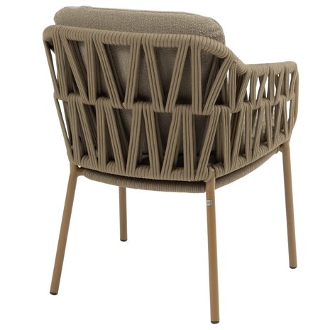 4 Seasons Outdoor Estate Biarritz dining tuinset 240x105xH75 cm mango 7 delig keramiek amber 4 Seasons Outdoor